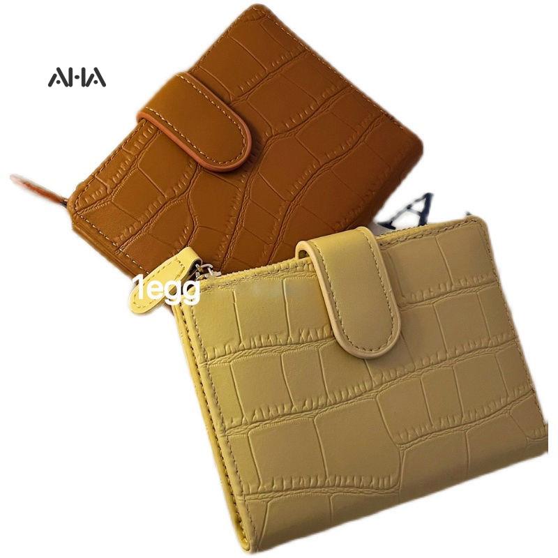 Ví Ngắn Đựng Thẻ / Tiền Xu Nhỏ Gọn Xinh Xắn Phong Cách Retro