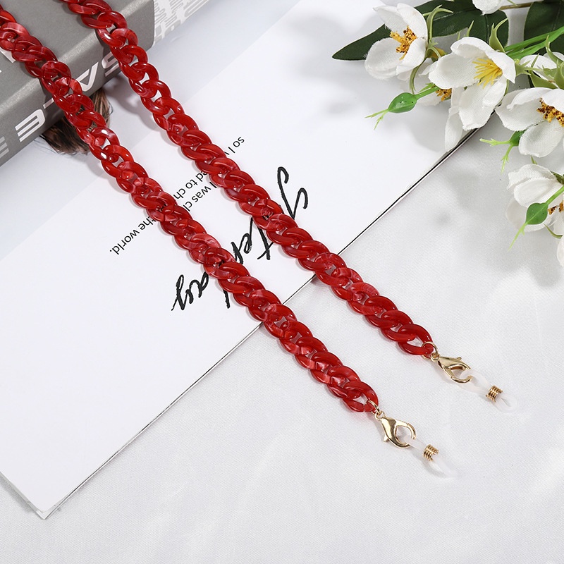 Dây đeo mắt kính bằng acrylic màu sắc trong suốt nhiều màu sắc