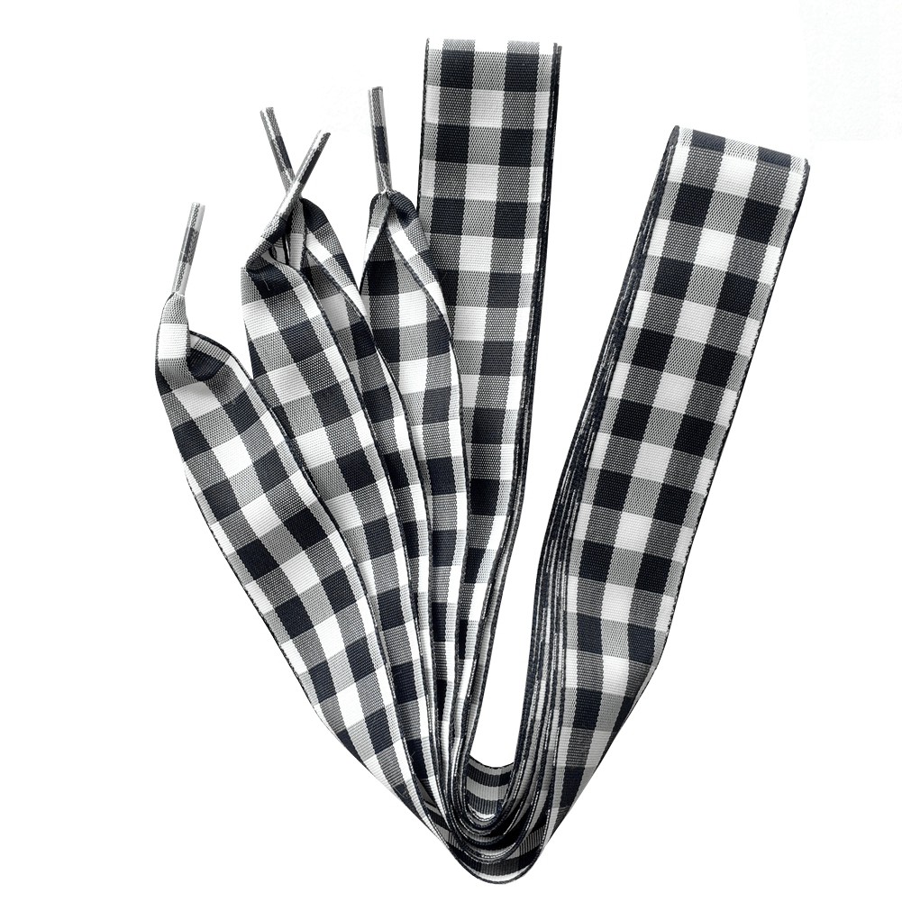 Dây Giày Cotton Bản Rộng 2.5Cm Rộng 120cm Phong Cách Scottish