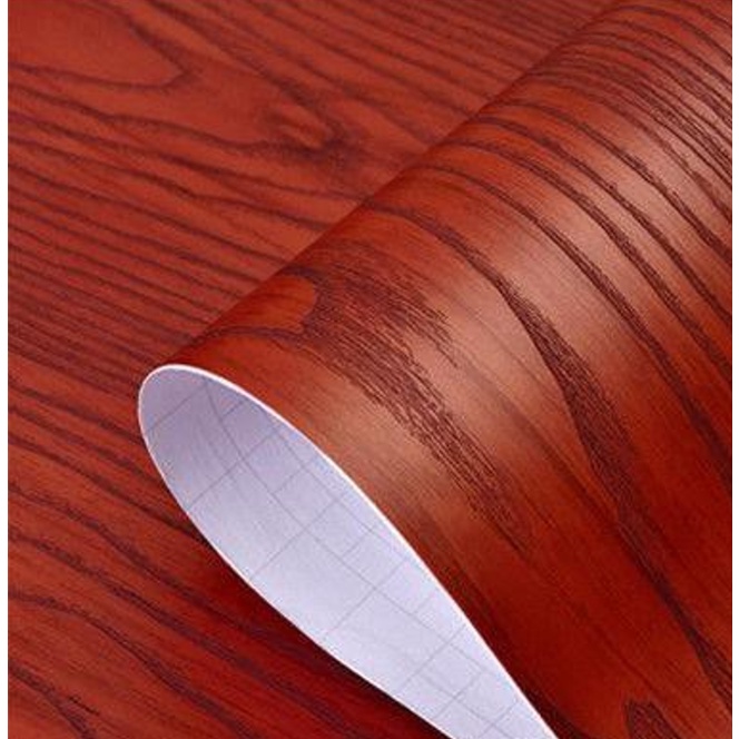 Decal giấy dán tường VÁN MỎNG ĐỎ ĐÀO khổ 60cm keo sẵn