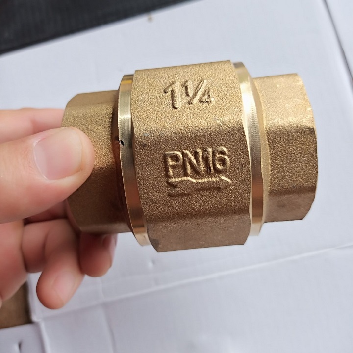 Van Nước 1 Chiều Lò Xo NOVO Đồng Thau Ren Phi 42, 49, 60 Tùy Chọn