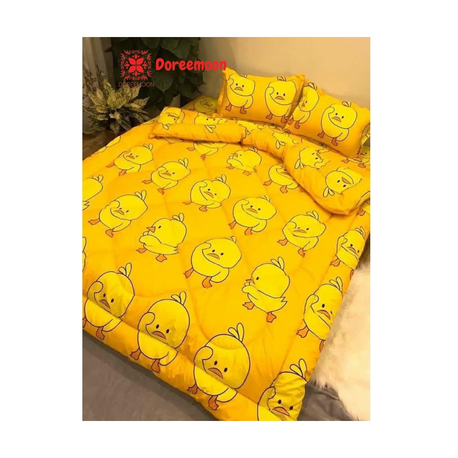 Chăn phao poly - Chăn phao trần bông có ruột - mẫu mới 2021 - Doreemoon