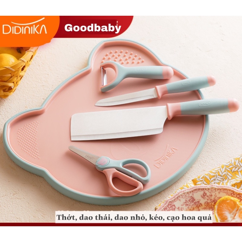 BỘ DAO THỚT DIDINIKA CAO CẤP CHÍNH HÃNG HÌNH HEO KUTE