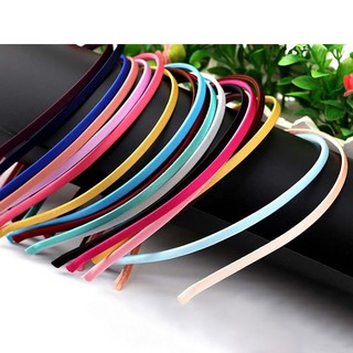 Cài tóc 5mm bọc satin, bờm tóc bọc vải satin