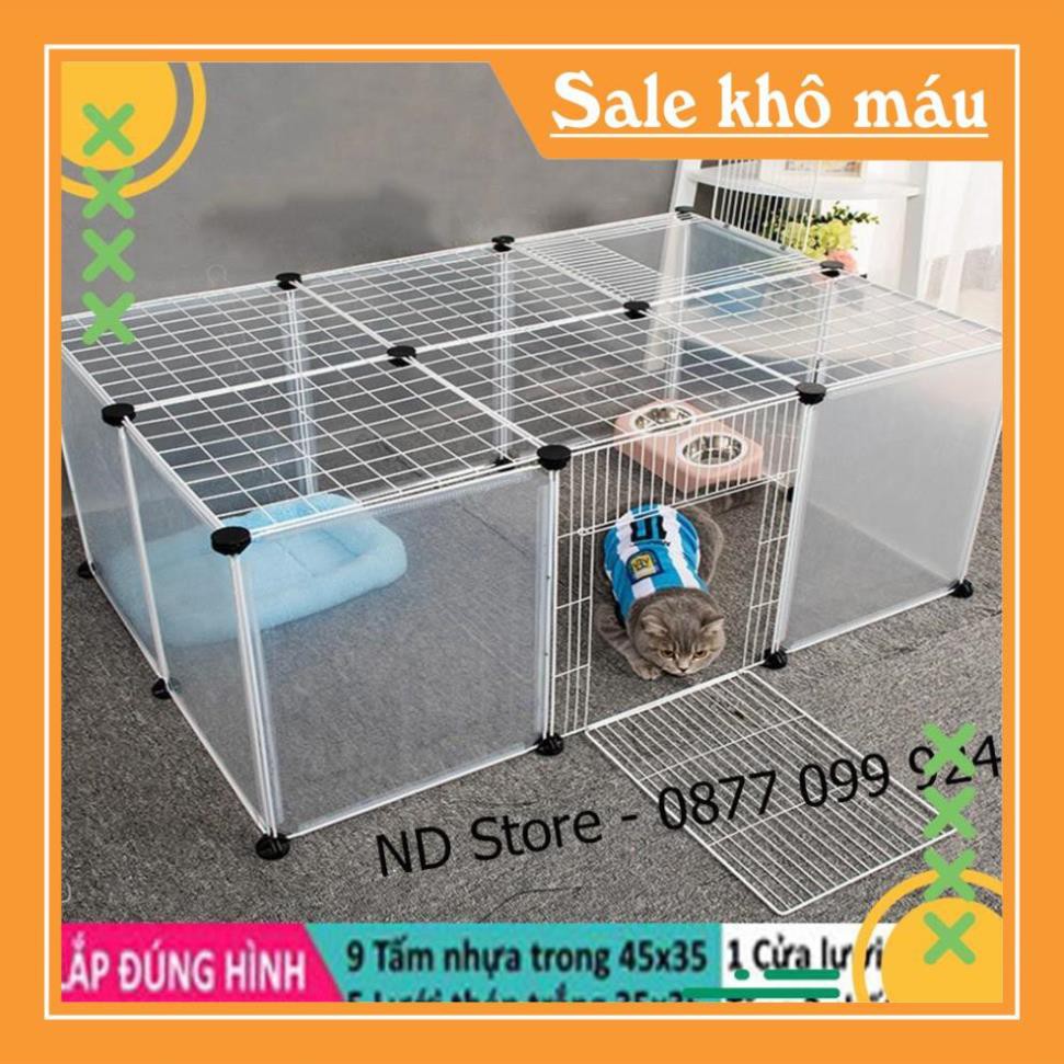 HG2810 [BÁN THEO TẤM] Lưới Sắt, Tấm Nhựa Trong, Thép Nhiều Màu Quây Chuồng Chó, Mèo, Hamster, Thú Cưng, Thỏ [TẶNG CHỐT]