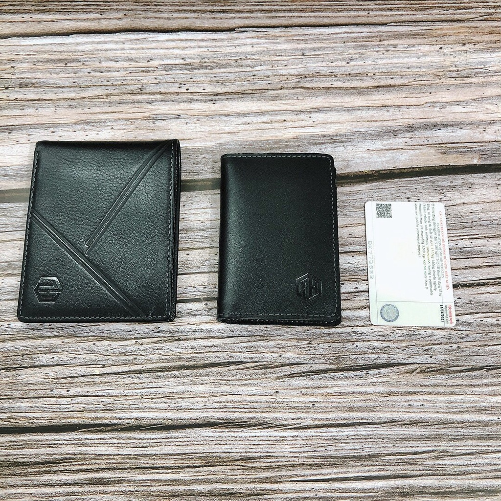 Ví Holder Card Da Bò Thật - Bóp Da Để Thẻ, Tiền Mặt - Ví Mini Cầm Tay Nhỏ Gọn -  BH 24 Tháng