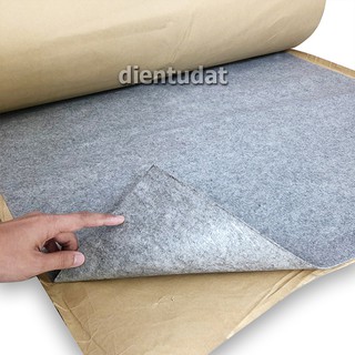 Nỉ bọc loa xám trắng - có keo 0.5m khổ 1m