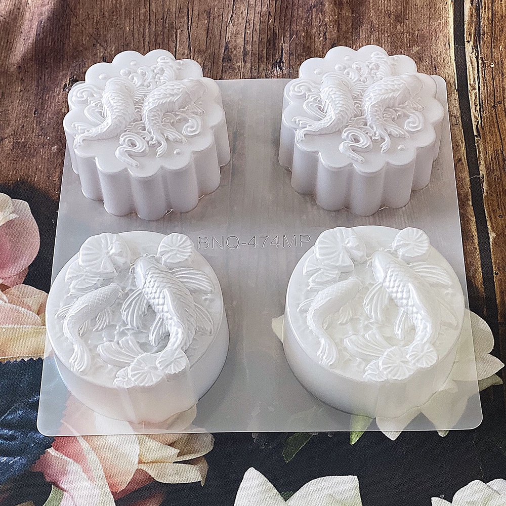 Khuôn rau câu trung thu Phúc Lộc Thọ Tài, An Khang, Đoàn Viên, Hoa Sen, Sơn Hạc...  làm bánh, nhấn xôi