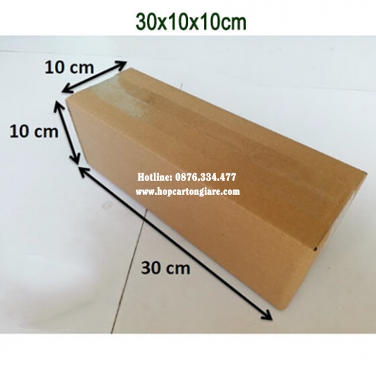 10 hộp carton 30x10x10 cm