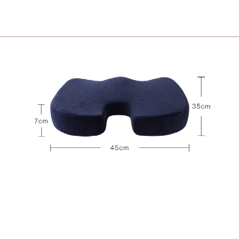 Đệm Ngồi Bệt Gối Lót Ghế Ngồi Memory Foam Chống Đau Lưng Đau Xương Cụt Cho Dân Văn Phòng Lái Xe