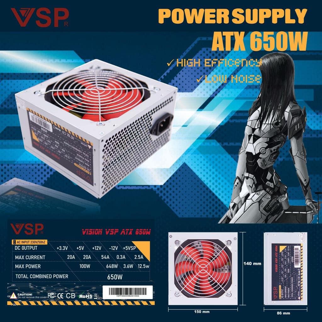 Nguồn máy tính Power VSP 650W