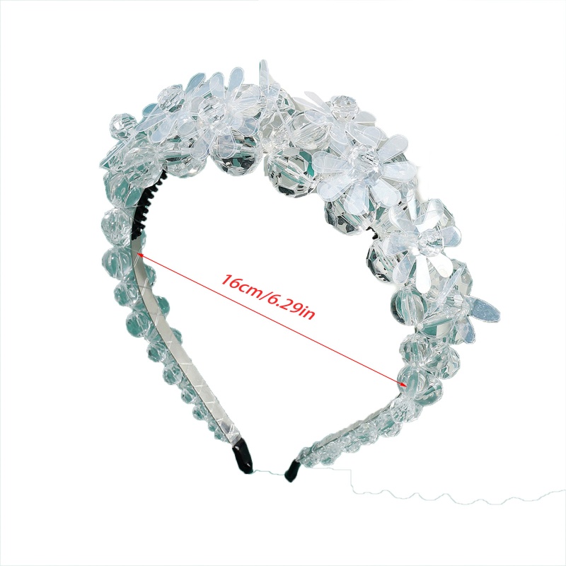 Flgo Băng Đô Cài Tóc Mỏng Đính Pha Lê Cho Nữ