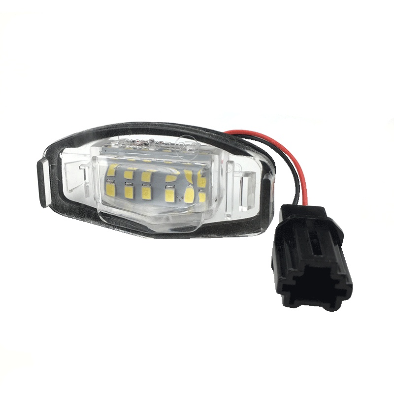 2 cái Đèn Led ô tô Đèn biển số Đèn chiếu sáng biển số cho Honda Civic Honda Accord Black