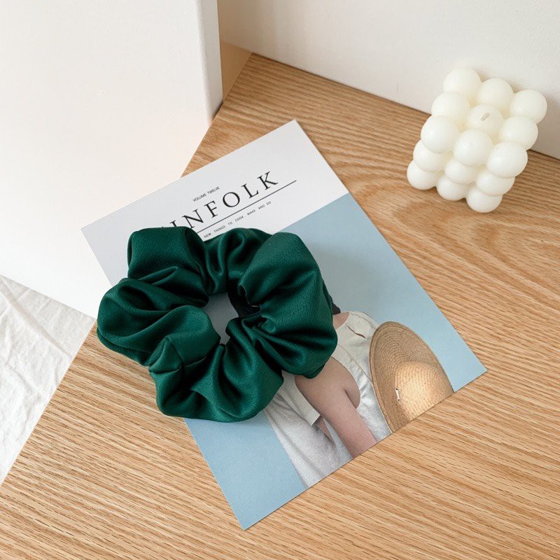 Dây buộc tóc xinh dây cột tóc hàn quốc scrunchies vải bóng sắc màu SC17