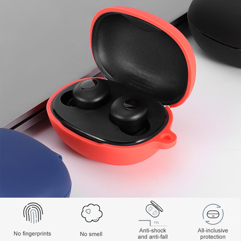 3cQ01 realme buds Q case Dustproof Soft Washable Protective Cover, Silicone Case for realme Buds Q TWS Wireless Earbuds