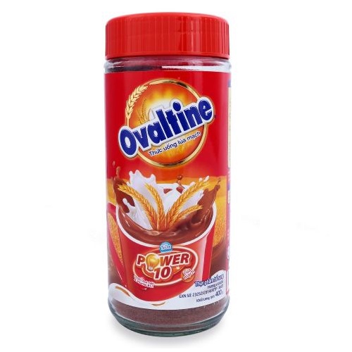 Bột thức uống lúa mạch vị chocolate Ovaltine lọ Thủy Tinh 400g