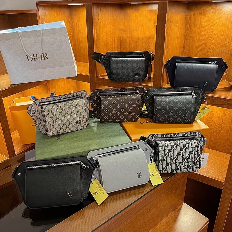 Túi Da Đeo Chéo Ngực Thiết Kế Mới Trẻ Trung Cho Nam