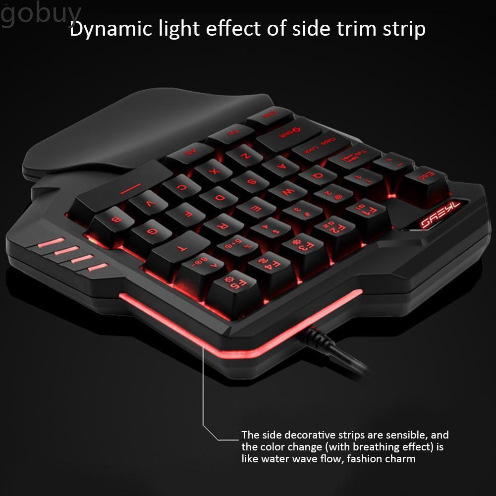Bàn phím cơ tay trái chơi game LOL/PUBG/ Fortnite