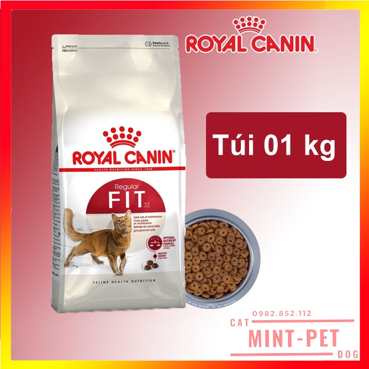 Thức Ăn Hạt Cho Mèo Trưởng Thành Royal Canin Fit 32 Túi M ột 01.kg giá rẻ