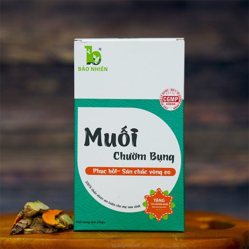 Muối chườm bụng giảm mỡ Bảo Nhiên cho mẹ sau sinh lọ 850g