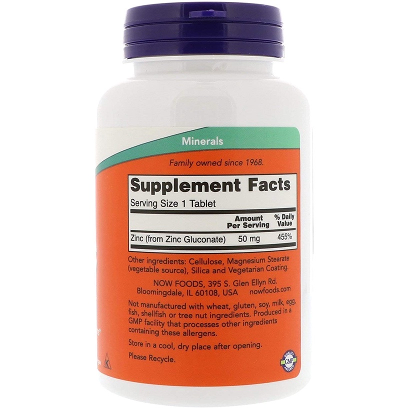 Now Foods Zinc 250 viên