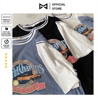 Áo thun tay lỡ dáng rộng unisex dưới 75kg GTM Store - World Champs 1989