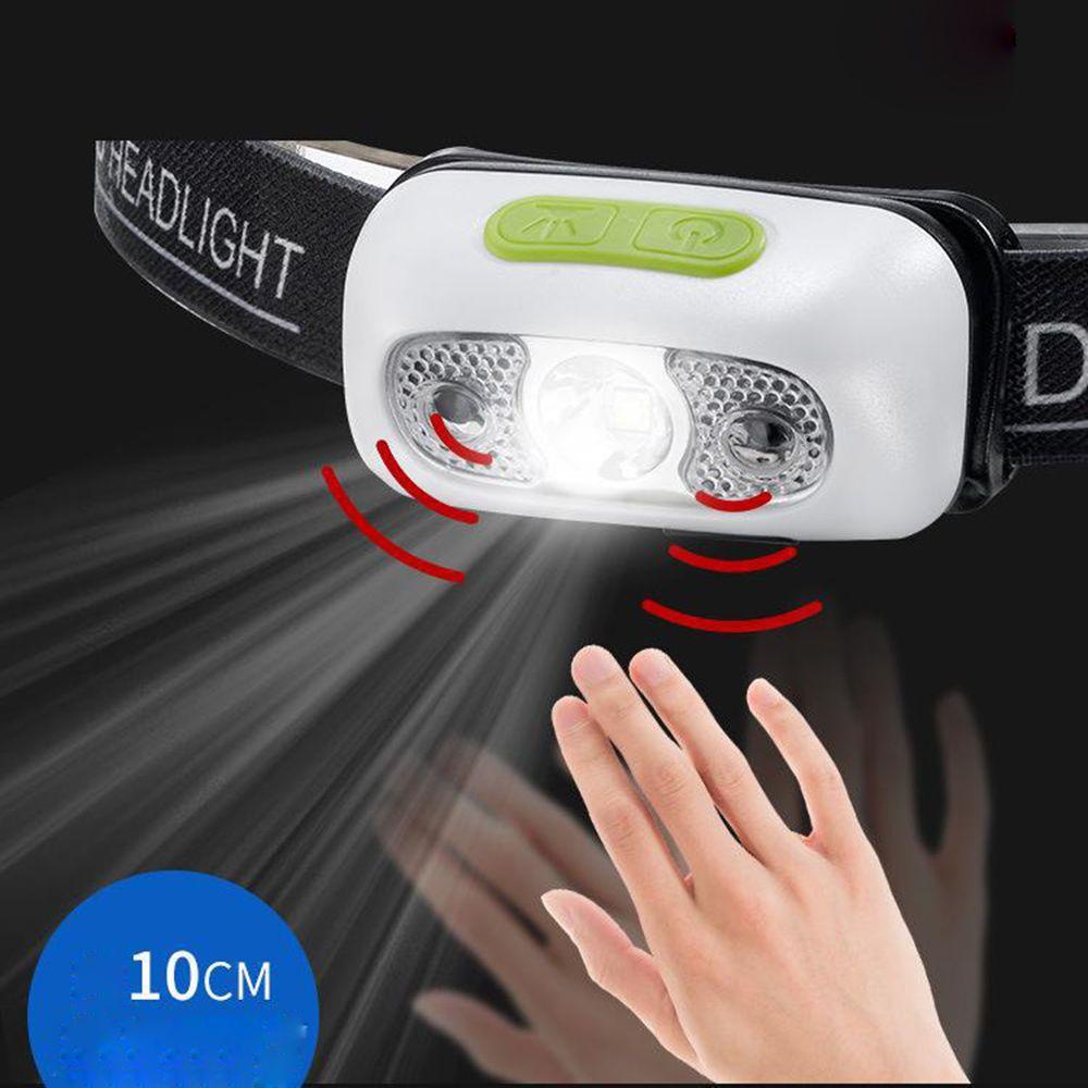 Daphs Đèn Pha LED Cảm Biến Mạnh Mẽ Có Thể Sạc Lại Dùng Khi Đi Câu Cá / Đi Bộ Đường Dài