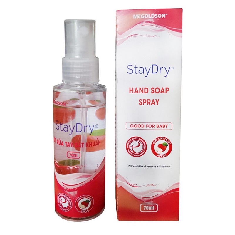 XỊT RỬA TAY SÁT KHUẨN DÙNG ĐƯỢC CHO BÉ 70ML HÀNG CHÍNH HÃNG CTY