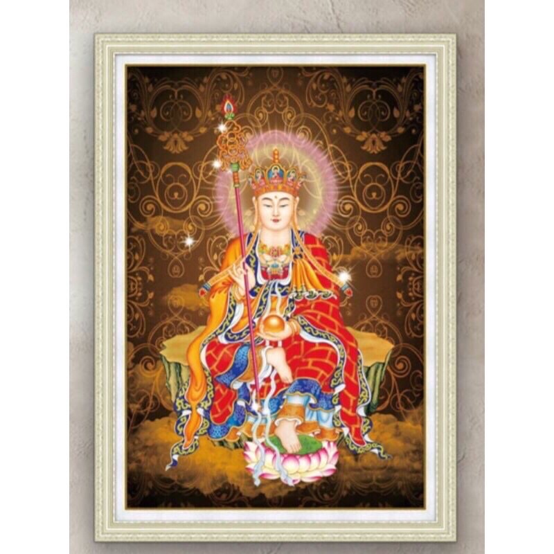 Tranh đính đá Địa Tạng Vương Lg1400 kt 50x70cm