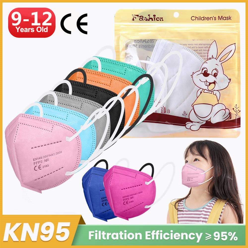 Khẩu Trang Bảo Vệ 5 Lớp Dành Cho Trẻ Em 9-12 Tuổi Kn95 FFP2
