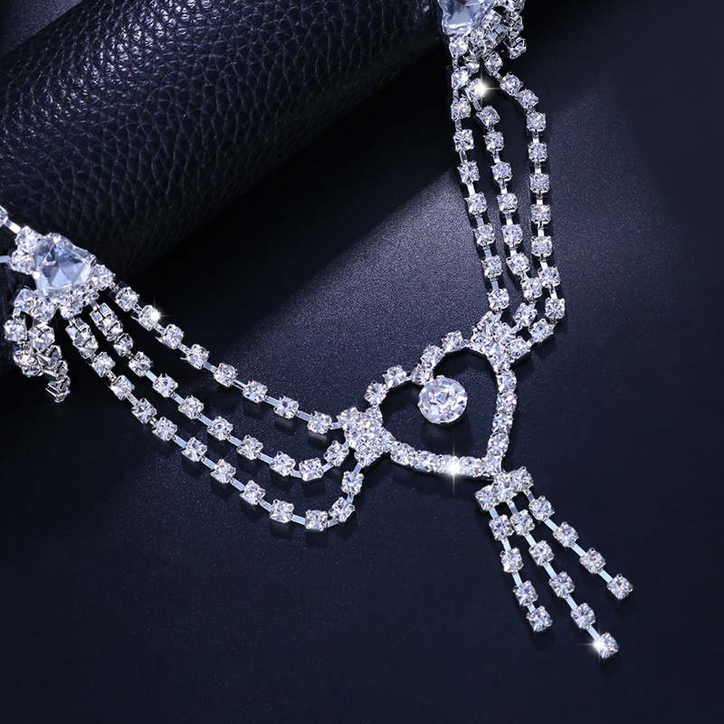 Youyo Chuỗi Dây Đeo Chân Đính Đá Phối Tua Rua Phong Cách Boho Goth Rock Club Cho Nữ