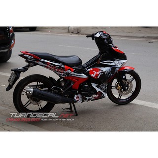 Tem Trùm Exciter 150 Samurai Đỏ Đen Đẹp