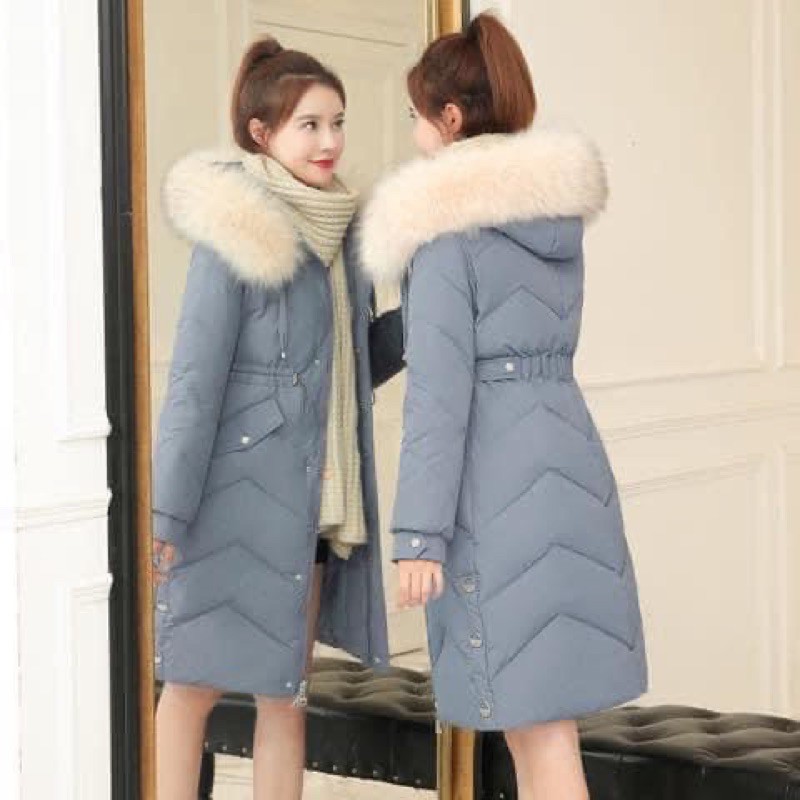Áo khoác phao nữ dáng dài quá thời trang - Hàng order
