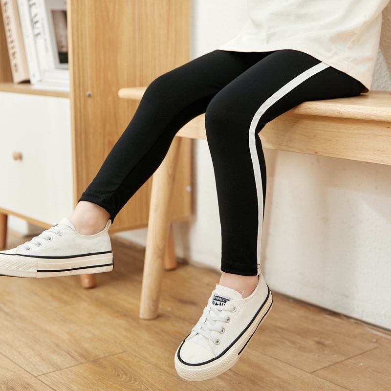 Quần legging YAOEENH co giãn phong cách phương Tây thời trang cho bé gái