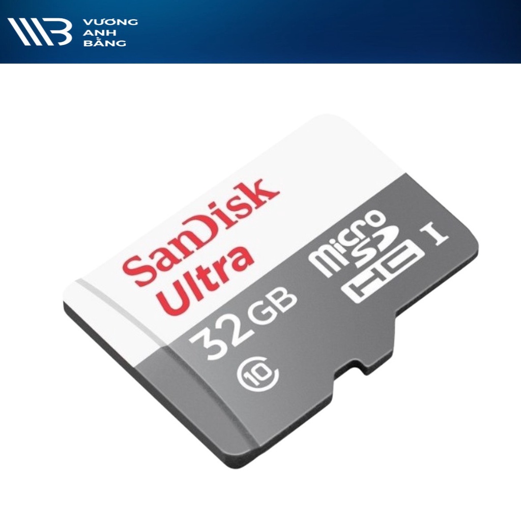 Thẻ nhớ MicroSD 32G 64G 128G SANDISK ULTRA SQUNR-064G-GN3MN Box Class10 100MB/s - Hàng Chính hãng SPC