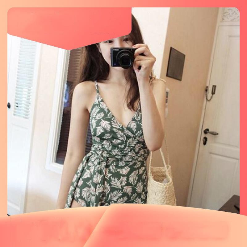 Bikini bộ bơi nữ đi biển hoạ tiết hoa lá