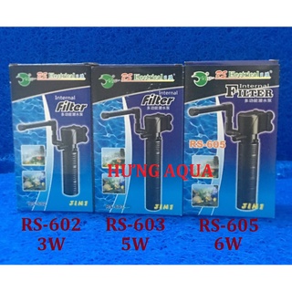 Máy lọc nước bể cá, máy lọc bể cá, lọc ống RS 602/ 603/ 605 đa năng 3 trong 1 (chính hãng)