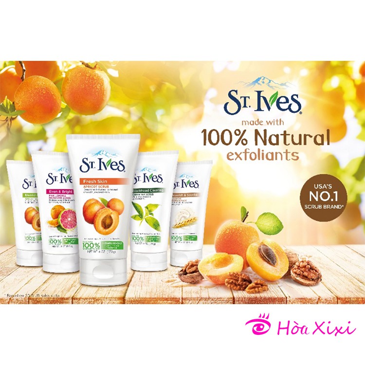 Sữa rửa mặt St. Ives tẩy tế bào da chết 170ml