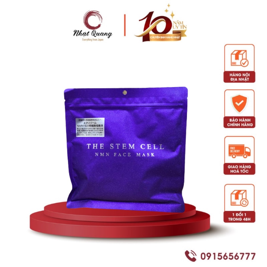 Mặt nạ tế bào gốc Mặt Nạ The Stem Cell Face Mask Nhật Bản 30 Miếng, hàng nội địa Nhật