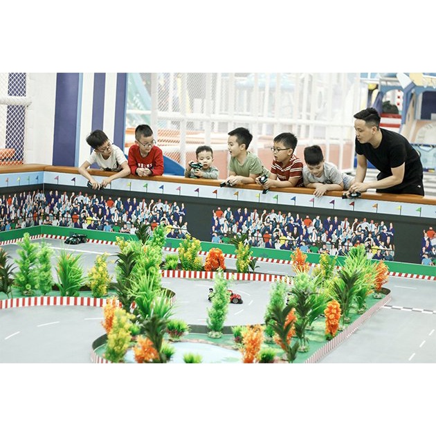 Hà Nội [E-Voucher] Vé vào cổng khu vui chơi Kidszone và công viên khủng long tại Funny Kids - áp dụng T7, CN và Lễ