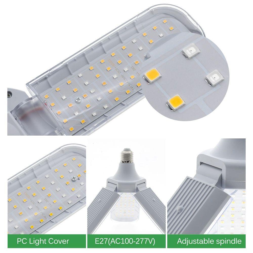 Bóng Đèn LED Trồng Cây Trong Nhà 24W 36W 48W Có Thể Gập Lại Được