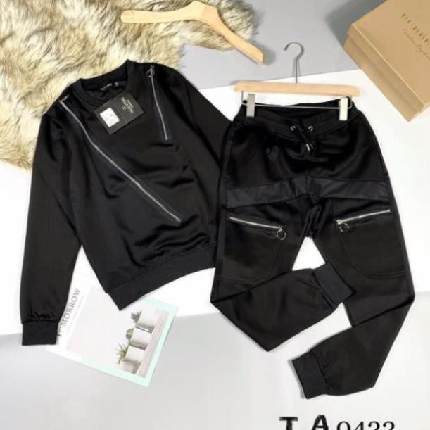 Tết🌺 🍀 (Sỉ = Lẻ) Bộ thu đông chất nỉ thêu zip khoá * ↺ ¹ . - Az1