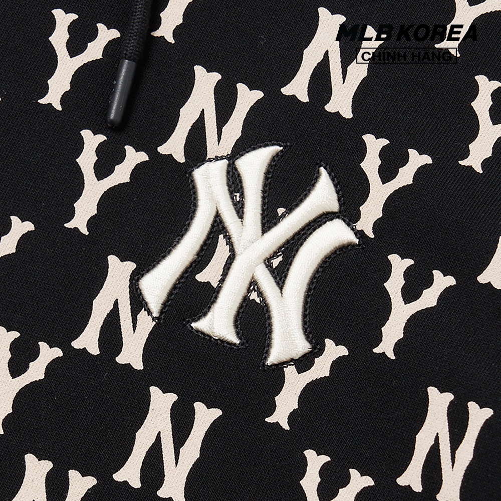 MLB - Áo hoodie tay dài phối mũ Monogram 3AHDM0214-50BKS