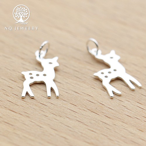 Charm bạc mặt hình hưu - NQ Jewelry