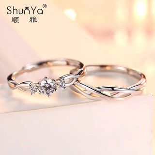 Nhẫn đôi bạc 925 cao cấp vương niệm