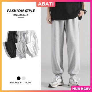 Quần Jogger ống rộng unisex bo gấu thể thao dáng suông nam nữ chất nỉ da