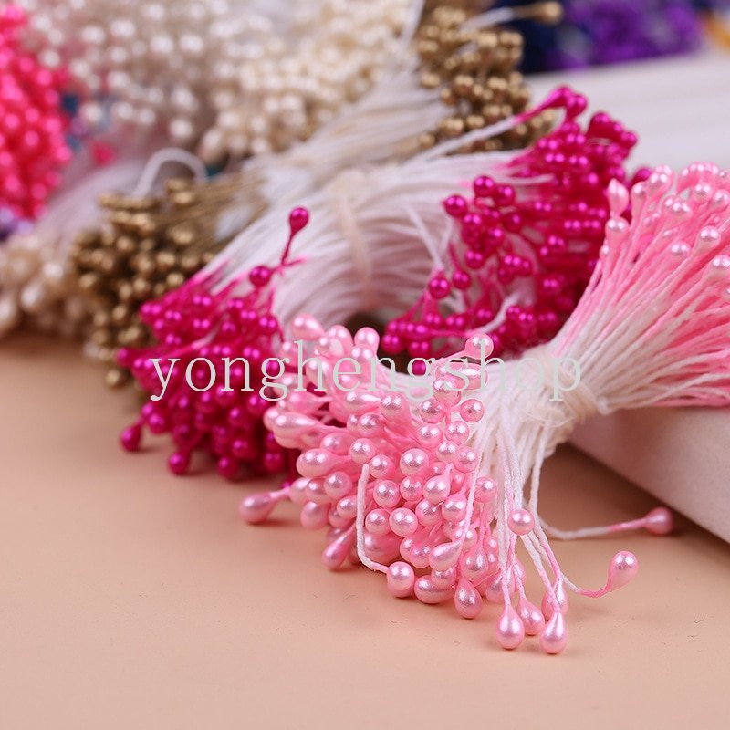 Bộ 300 Bông Hoa Lê Giả Trang Trí Bánh Kem