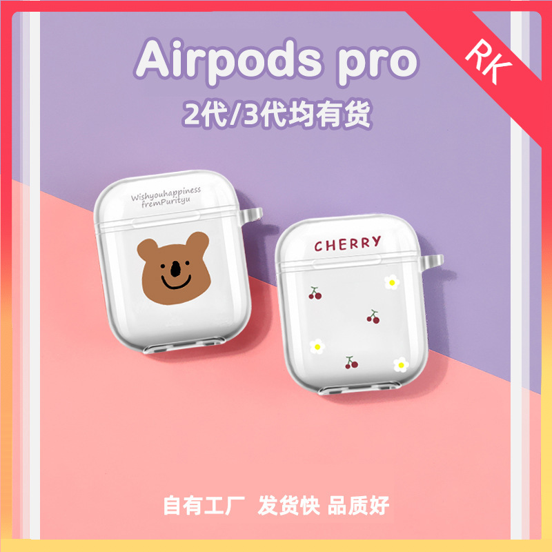 Vỏ bảo vệ hộp đựng tai nghe Airpod airpods không dây kết nối bluetooth 1/2/Pro i12 chống va đập-RK