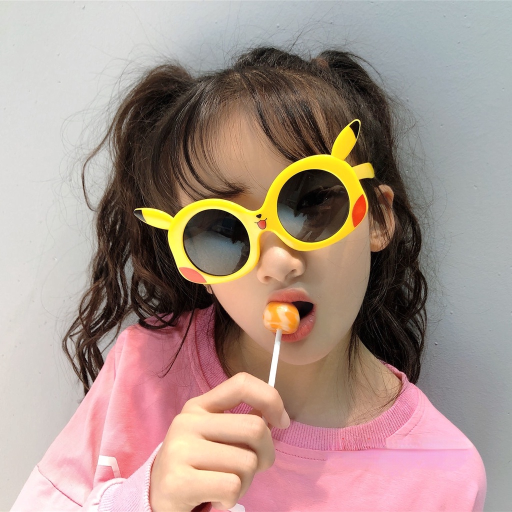 Kính Mát Chống Tia UV Họa Tiết Hoạt Hình Đáng Yêu Thời Trang Cho Bé