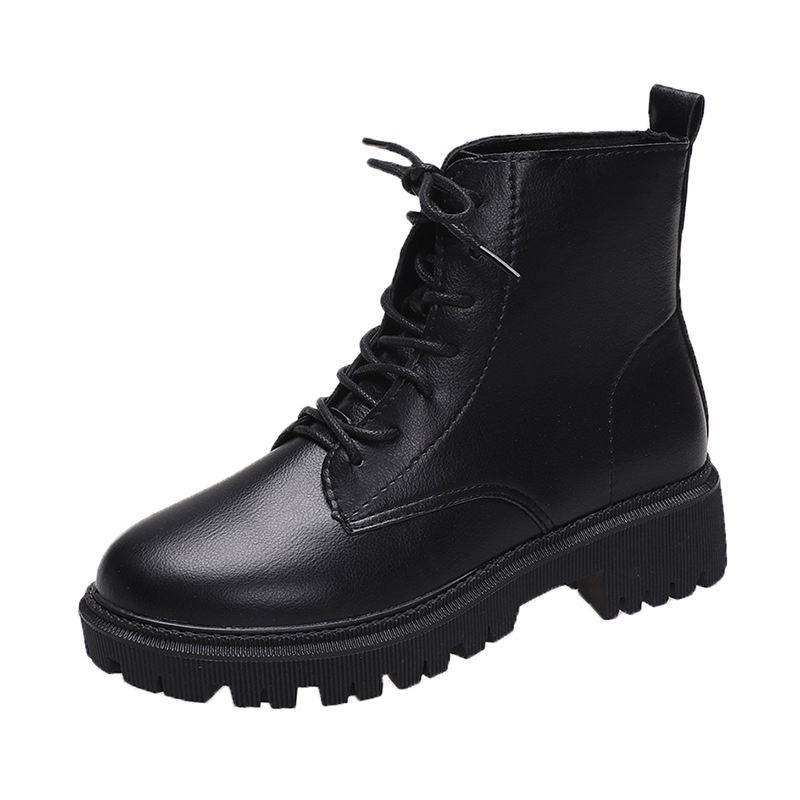 Bốt Nữ Hàn Quốc Dây Buộc Boot Nữ Công Sở Gót Vuông Da Sần và Da Lì siêu đẹp bốt đi học đi làm Hot trend năm 2021 | WebRaoVat - webraovat.net.vn